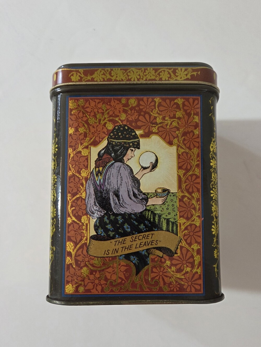 Vintages Gypsy Tea Co. Hallmark Timeless Collectible Advertising Tin Brown Gold